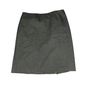 Laura Ashley 14 Skirt Midi Gray formal casual chic preppy sexy clothes